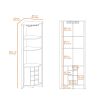 Morgana 8-Bottle 5-Shelf Corner Bar Cabinet Dark Brown