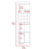 Wolcott 16-Bottle 1-Shelf Bar Cabinet Smokey Oak