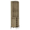 Corner Bar Cabinet Shopron, Living Room, Aged Oak