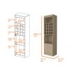 Lombard 16-Bottle 1-Shelf Bar Cabinet Light Pine