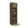 Corner Bar Cabinet Cataluña, Living Room, Mahogany / Aged Oak
