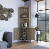 Corner Bar Cabinet Shopron, Living Room, Aged Oak
