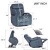 Lift Chair Recliner for Elderly Power Remote Control Recliner Sofa Relax Soft Chair Anti-skid Australia Cashmere Fabric Furniture Living Room